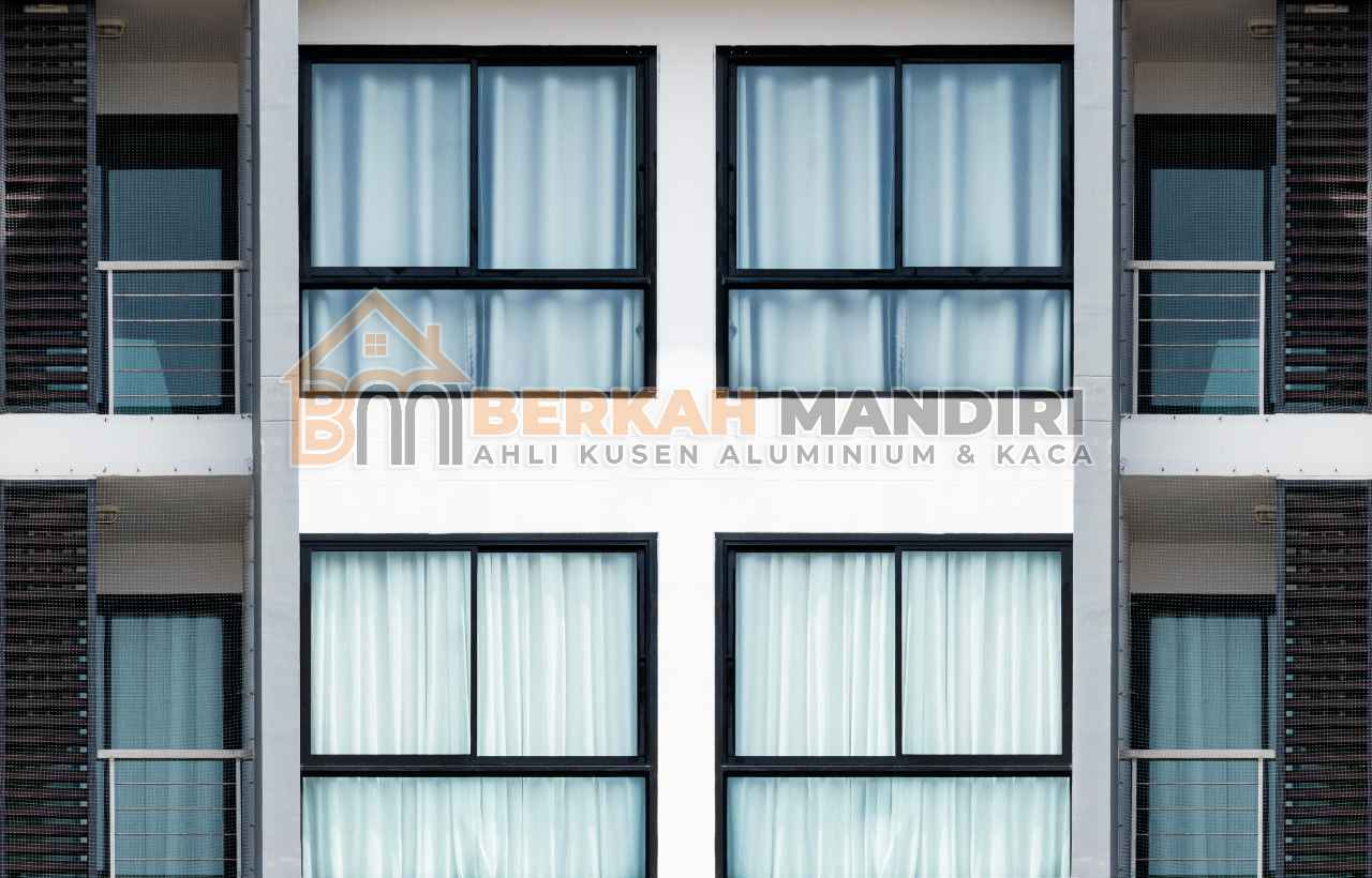 Jasa bikin jendela aluminium harapan indah minimalis modern terkini