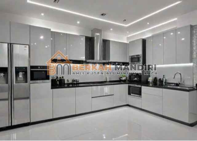 Kitchen set Aluminium Pondokgede untuk dapur sempit minimalis Kitchen set Aluminium Pondokgede untuk dapur sempit minimalis
