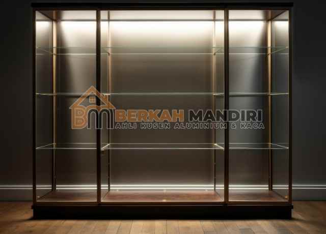 Jasa buat display kaca Bekasi
