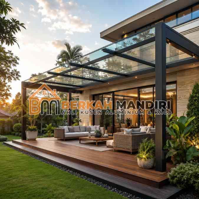 kanopi kaca tempered bekasi tukang ahli profesional
