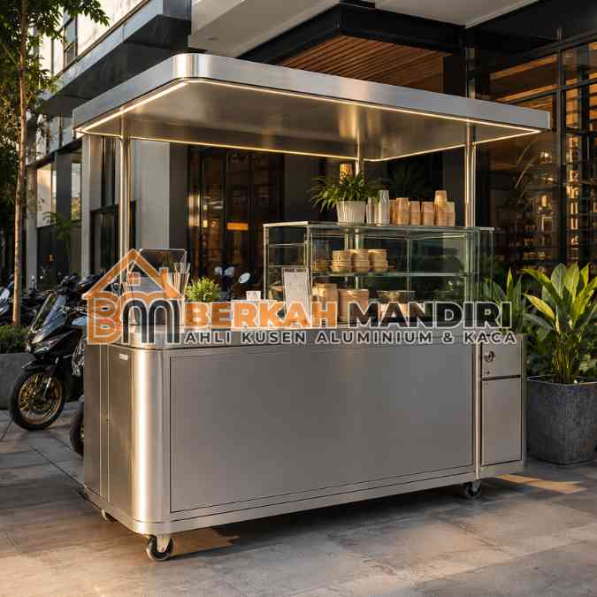 bikin gerobak aluminium Jakarta hemat biaya cepat balik modal