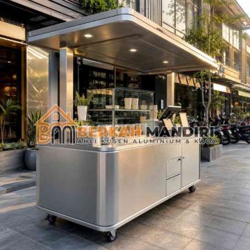 bikin gerobak aluminium Jakarta hemat biaya cepat balik modal