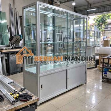 Pembuatan Etalase Kaca Aluminium Tangerang Custom Ruangan