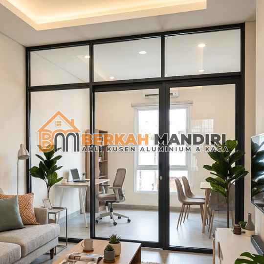 Jasa Sekat Kaca Ruangan Estetik Bebas Custom Bekasi